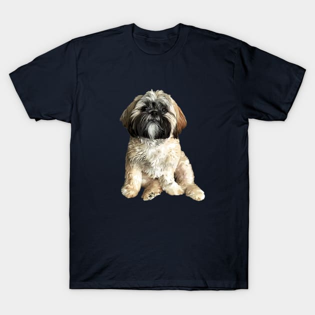 Shih Tzu Adorable Puppy Dog T-Shirt by ElegantCat